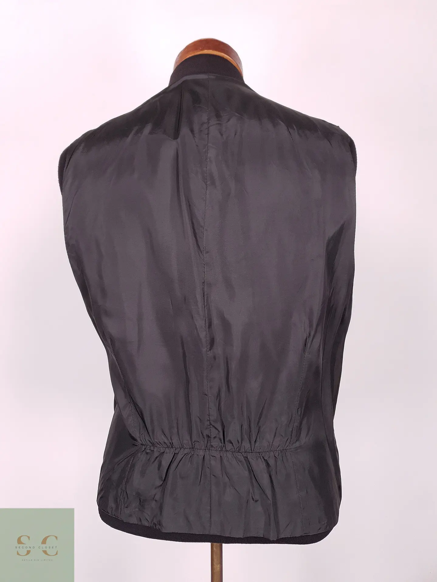 Chaleco - Gilet Plomo Gris Reversible Mezcla Lana Virgen Talla M 6