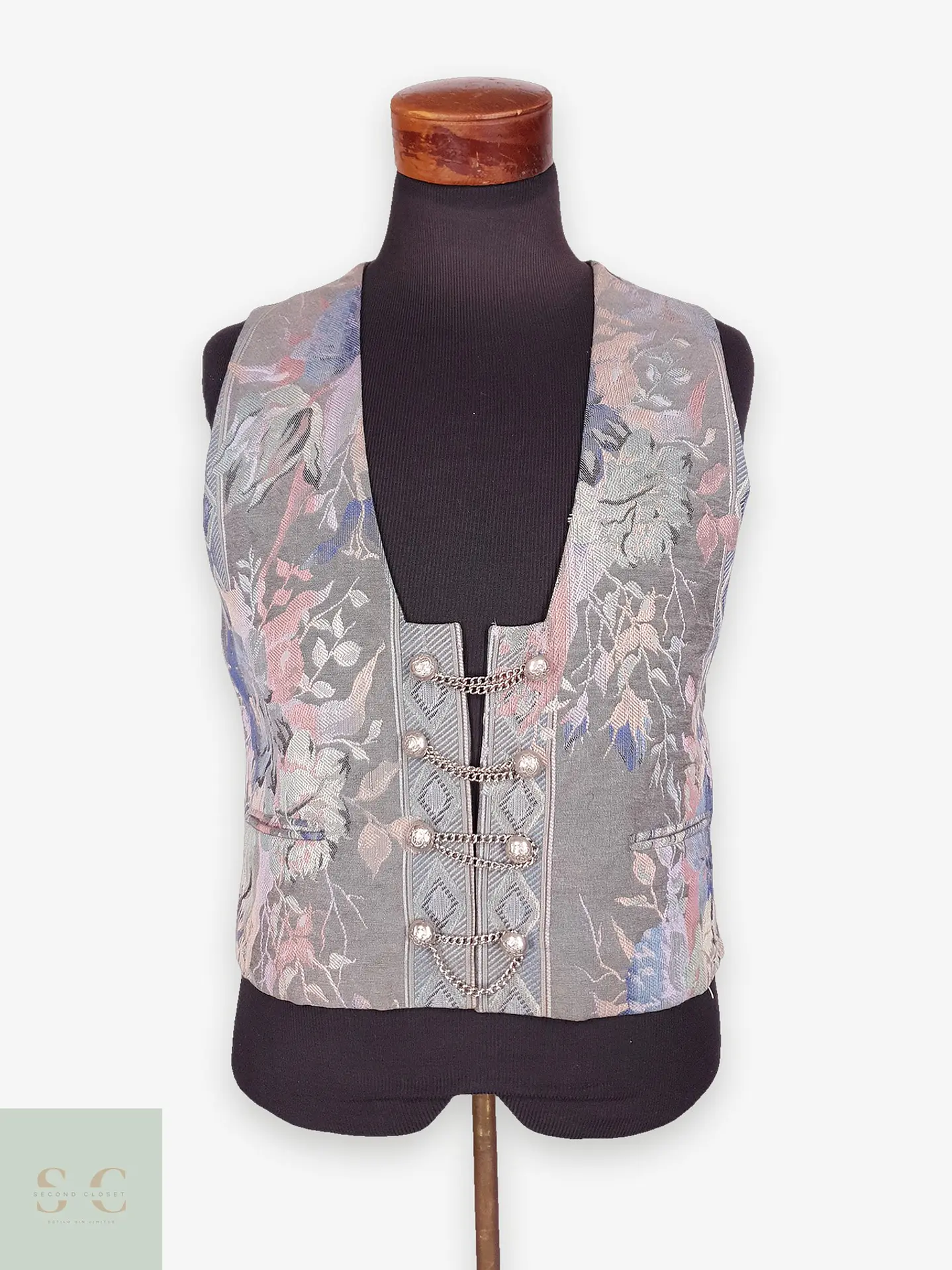Chaleco - Gilet Flores Talla M MUJER 1