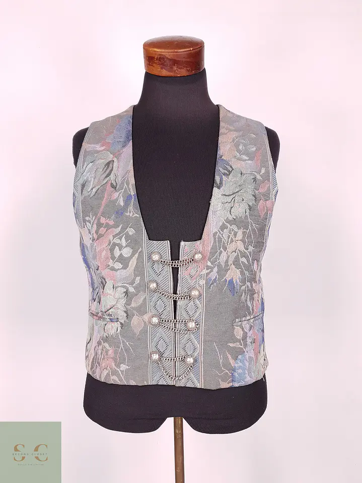 Chaleco - Gilet Flores Talla M MUJER 2