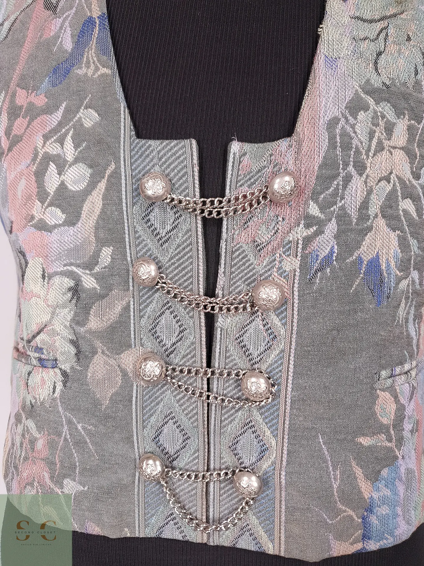 Chaleco - Gilet Flores Talla M MUJER 3