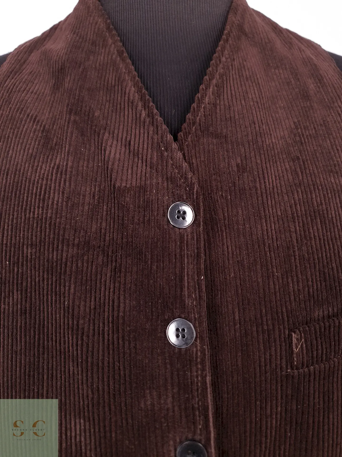Chaleco Gilet Café Cotelé – Talla SM 3