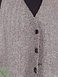 Chaleco Gilet Mans Gris Espiga Lana Virgen Talla LXL - Miniatura 3