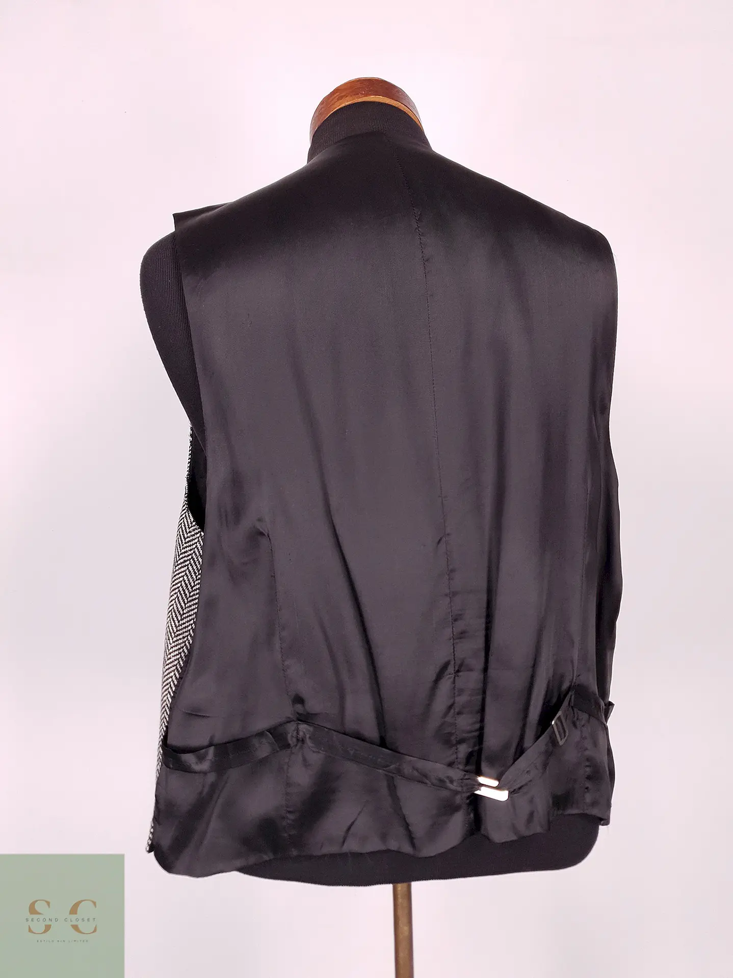 Chaleco Gilet Mans Gris Espiga Lana Virgen Talla LXL 6