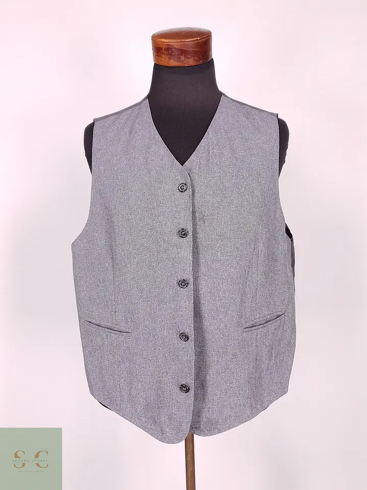Chaleco Gilet Gris Talla LXL 2