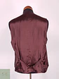 Chaleco Gilet Wilvorst Burdeos Rayas – Botones Forrados – Talla ML - Miniatura 4