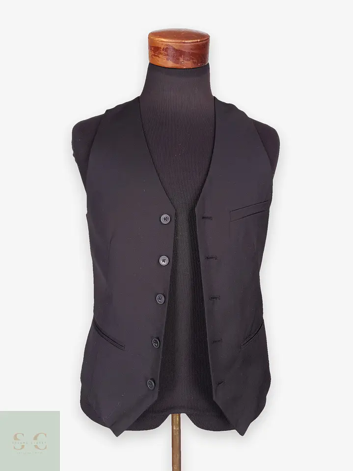 Chaleco Gilet H&M Negro Mezcla Lana – Talla XS 1