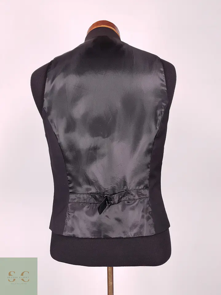 Chaleco Gilet H&M Negro Mezcla Lana – Talla XS 7