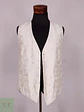 Chaleco - Gilet Wilvorst Blanco Hueso Botones Forrados Talla SM - Miniatura 2
