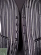 Chaleco - Gilet C&A Negro Rayas Plomo Reversible Talla S - Miniatura 3