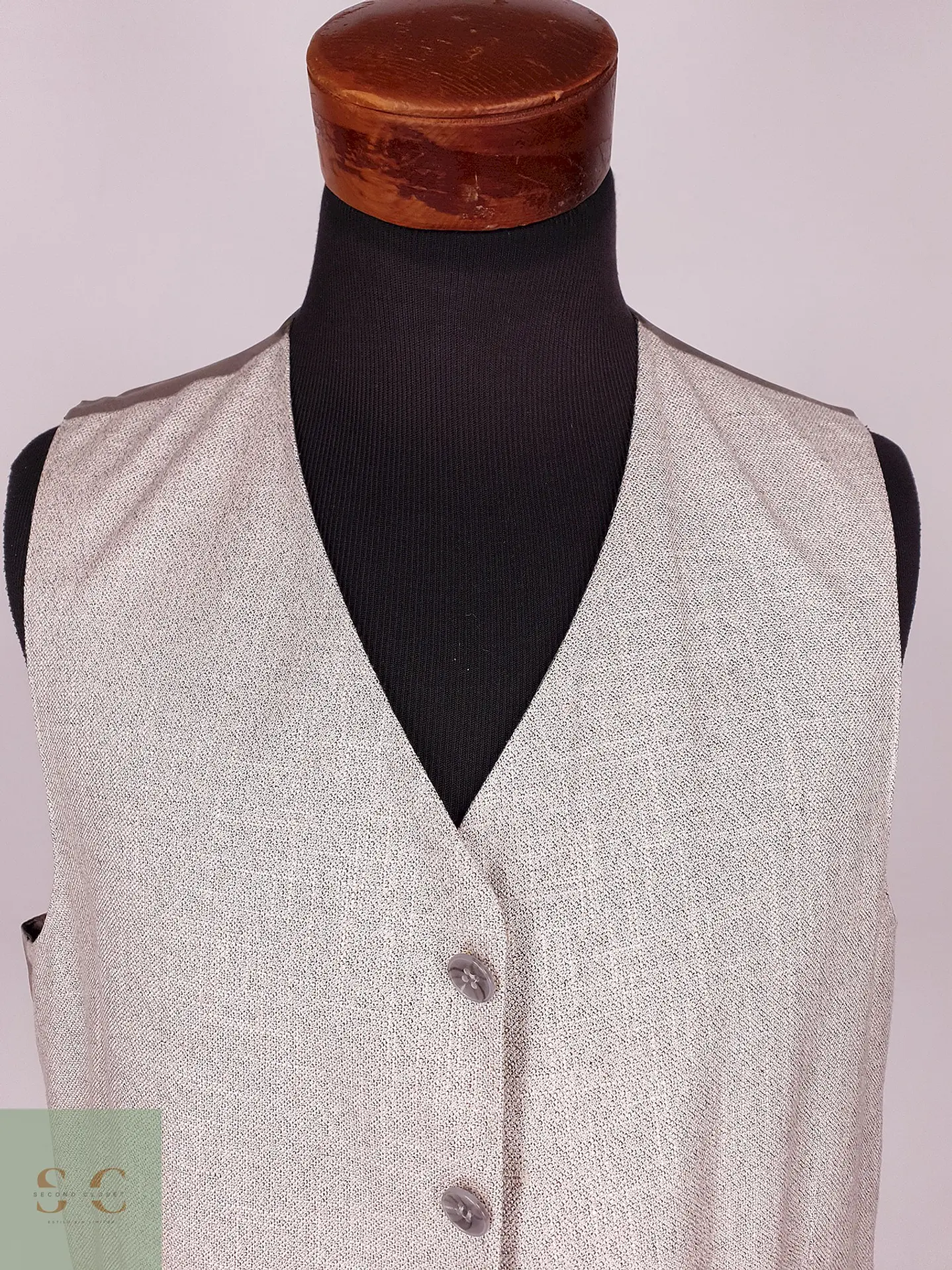 Chaleco Gilet Gris – Viscosa Lino – Talla ML 3