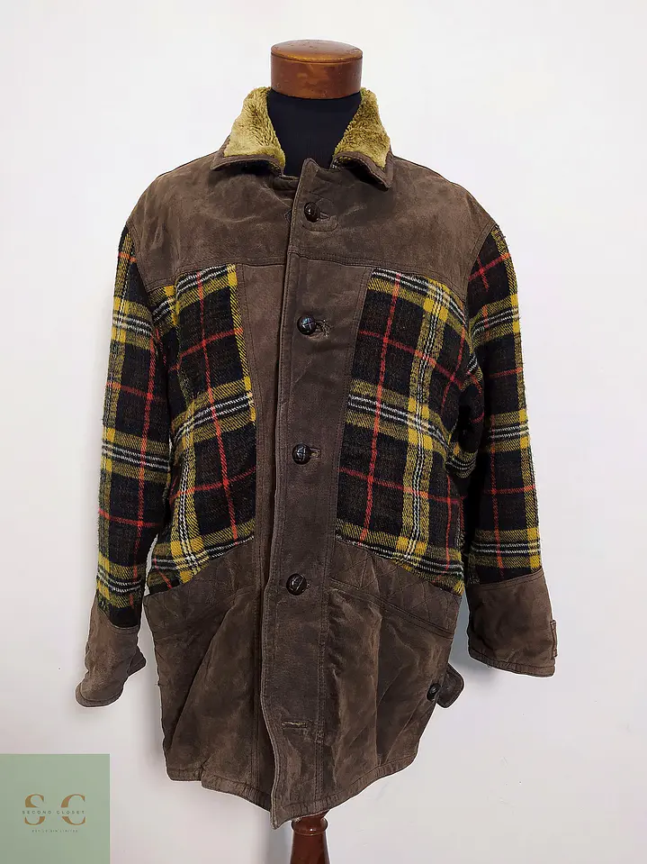 Chaqueta Cuero y Lana Vintage TALLA XL 7
