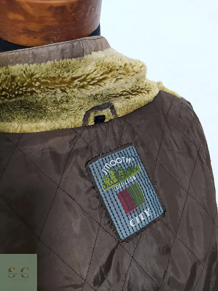 Chaqueta Cuero y Lana Vintage TALLA XL 8