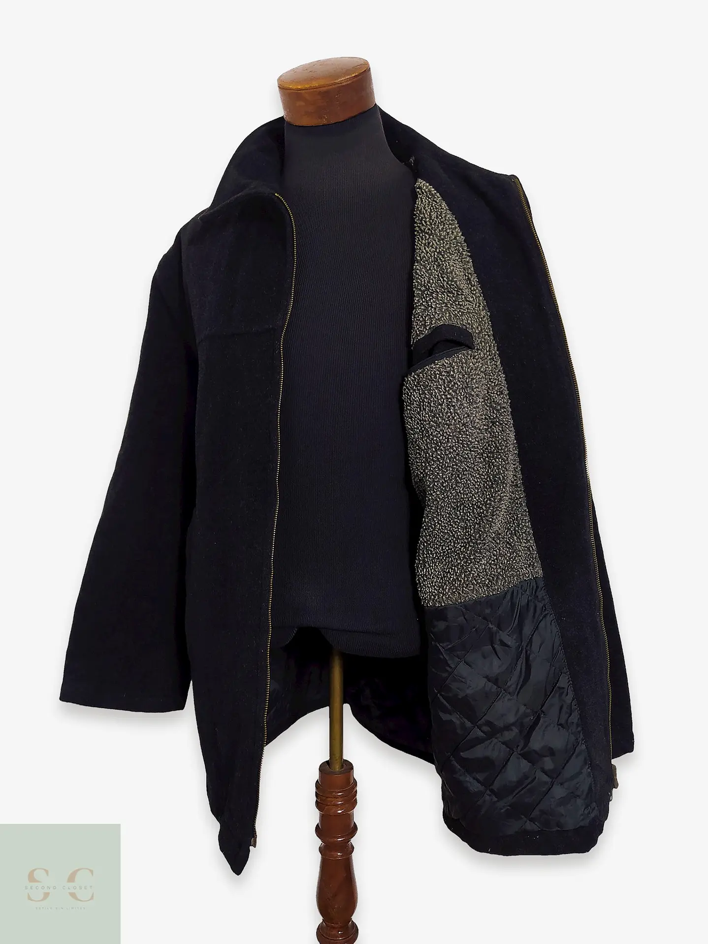 Abrigo Chaquetón Pull & Bear Lana Hombre TALLA XL 1