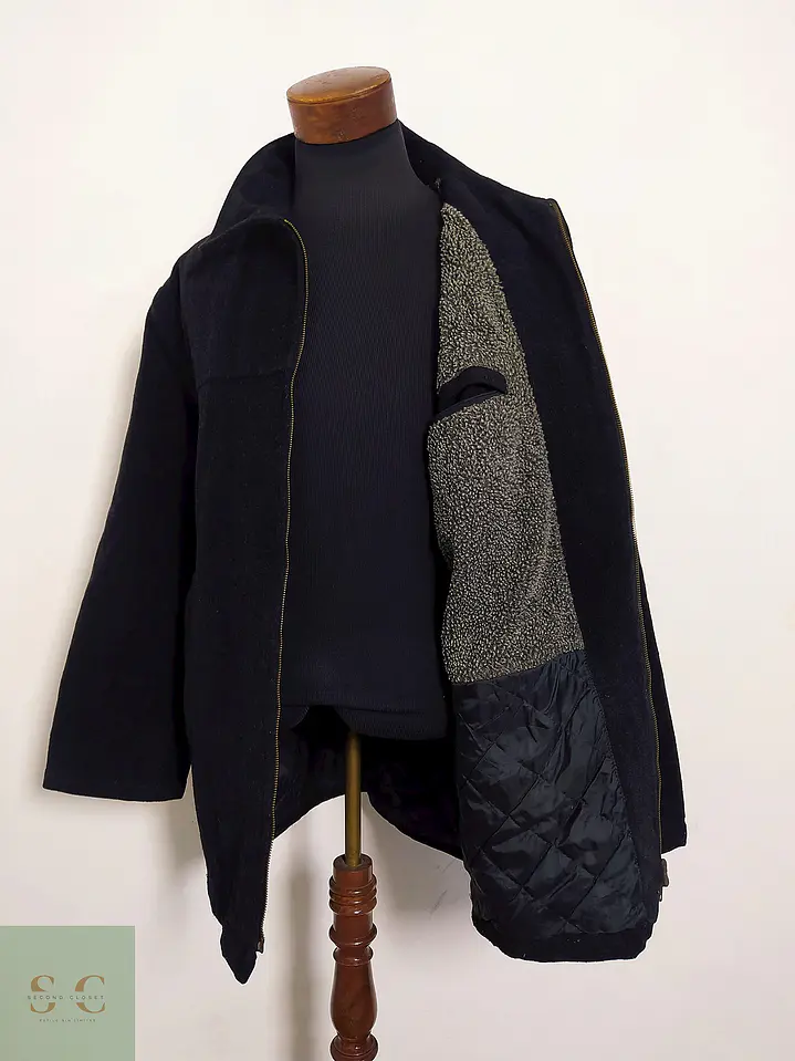Abrigo Chaquetón Pull & Bear Lana Hombre TALLA XL 2