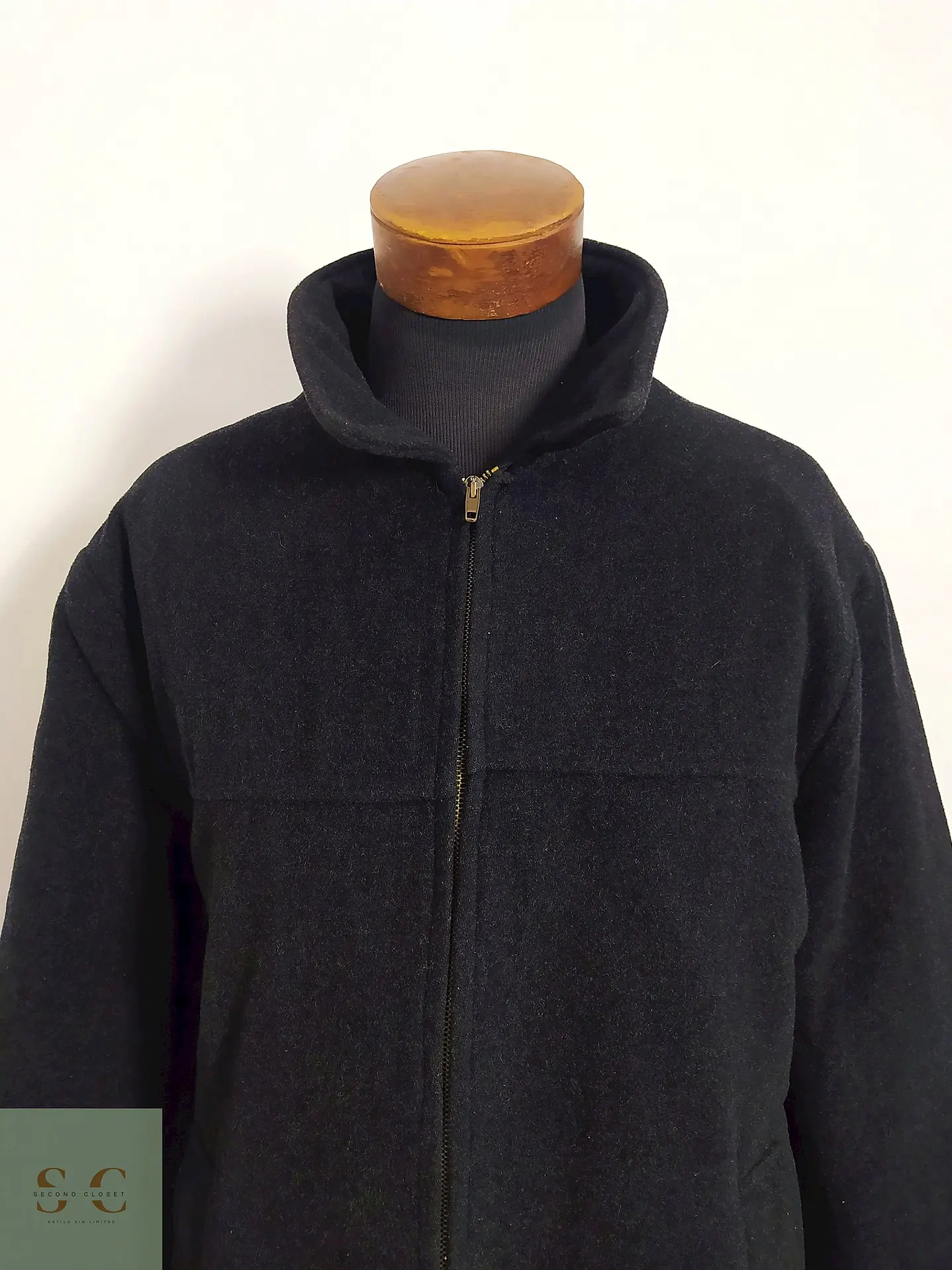 Abrigo Chaquetón Pull & Bear Lana Hombre TALLA XL 3