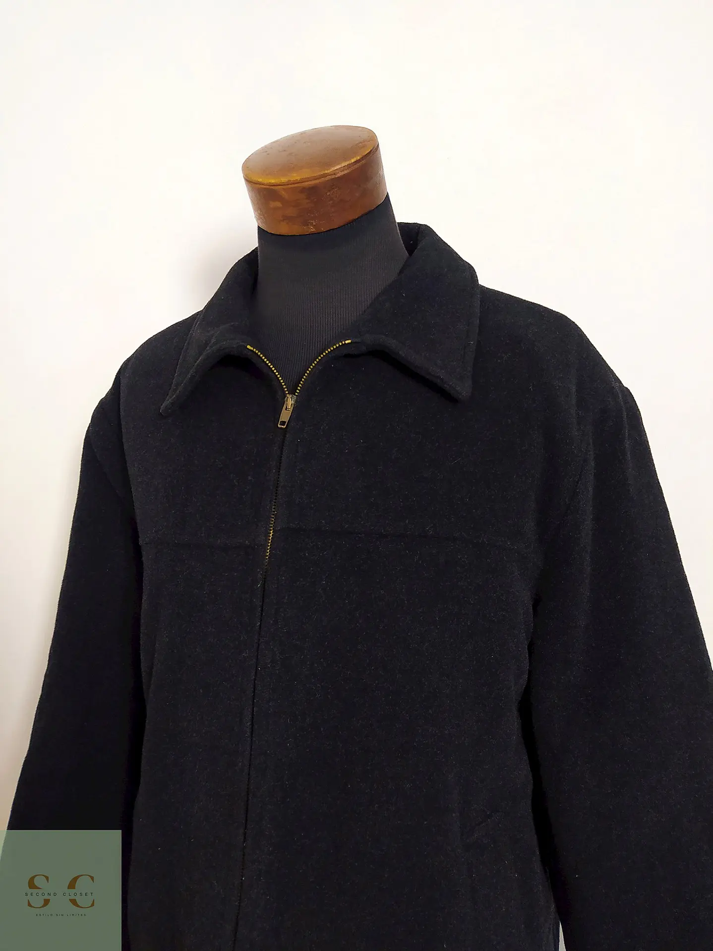 Abrigo Chaquetón Pull & Bear Lana Hombre TALLA XL 5
