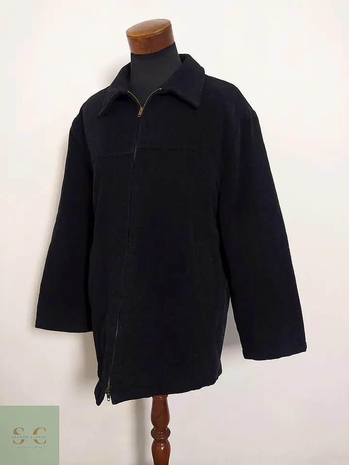 Abrigo Chaquetón Pull & Bear Lana Hombre TALLA XL 6
