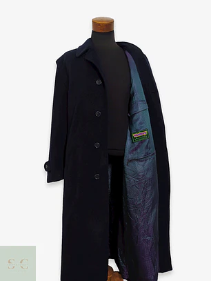 Abrigo Largo Westbury Azul Oscuro – Lana Blend Premium – Talla 2XL