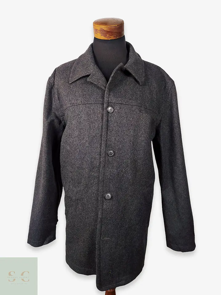 Abrigo lana hombre Talla XXL J CREW PLOMO - GG21 1