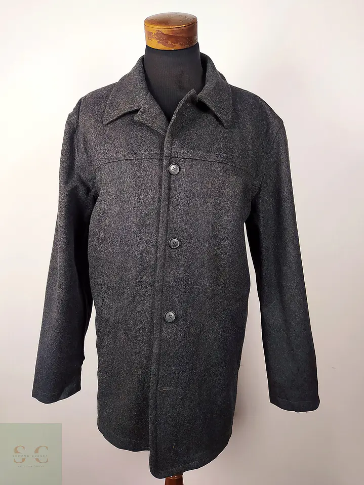 Abrigo lana hombre Talla XXL J CREW PLOMO - GG21 2