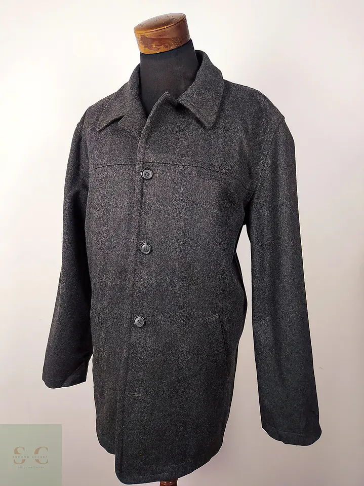 Abrigo lana hombre Talla XXL J CREW PLOMO - GG21 3
