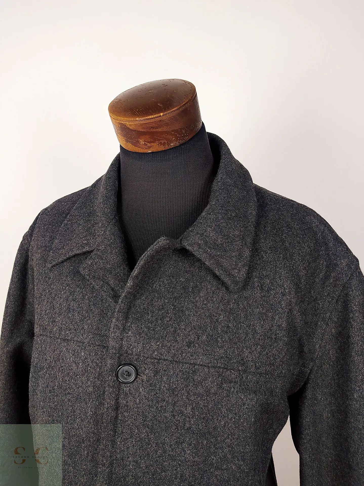Abrigo lana hombre Talla XXL J CREW PLOMO - GG21 4