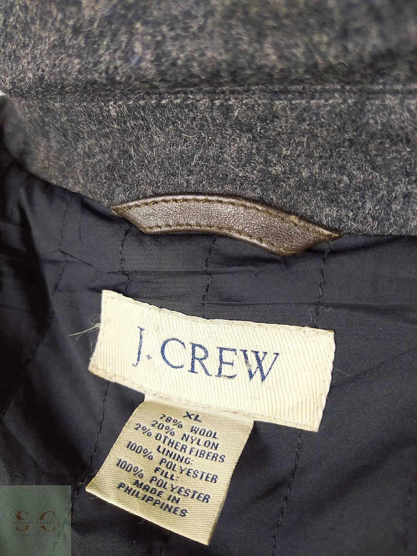 Abrigo lana hombre Talla XXL J CREW PLOMO - GG21 6