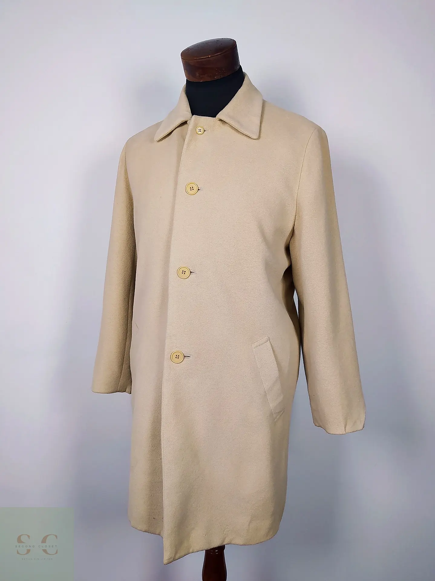 Abrigo Japonés lana y angora crudo Talla SM Kinari 13  3