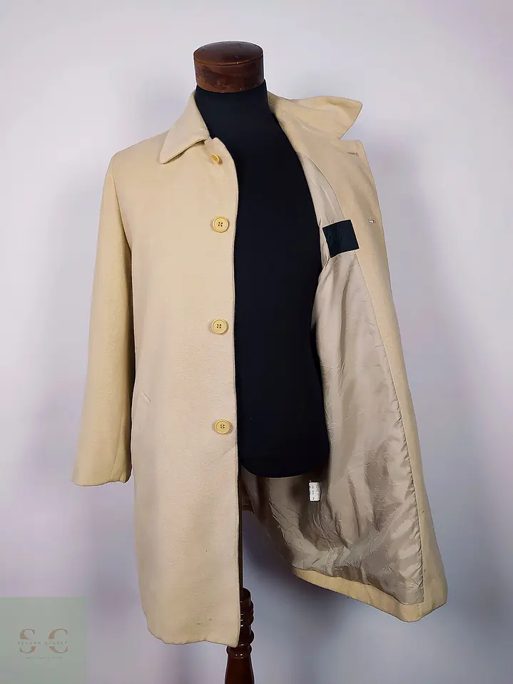 Abrigo Japonés lana y angora crudo Talla SM Kinari 13  6