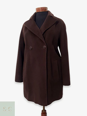Abrigo Entallado de Lana y Angora Burberry Talla M