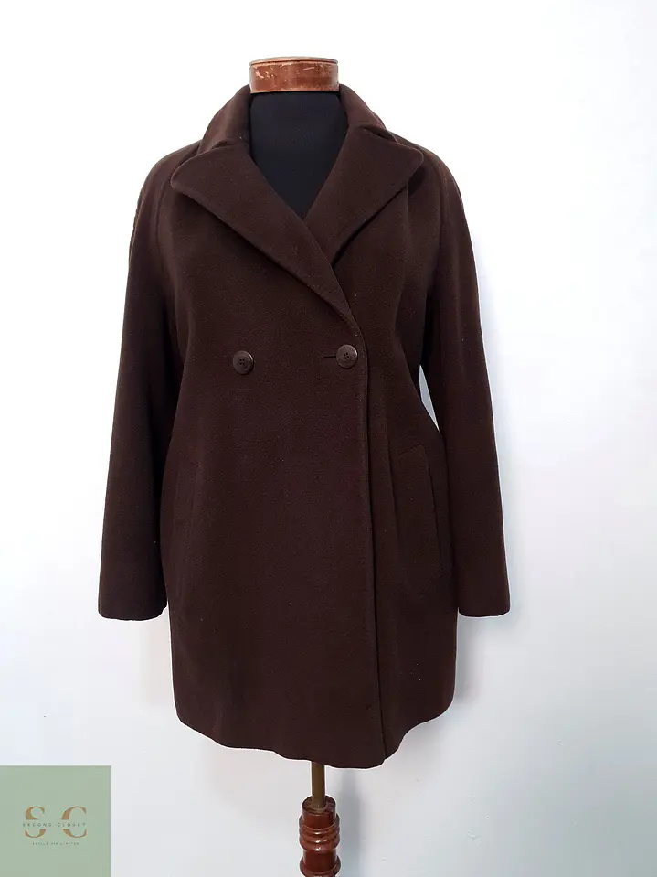Abrigo Entallado de Lana y Angora Burberry Talla M 3