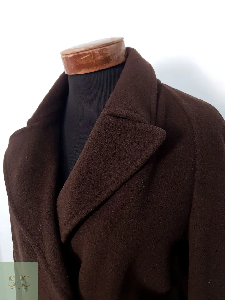 Abrigo Entallado de Lana y Angora Burberry Talla M 4