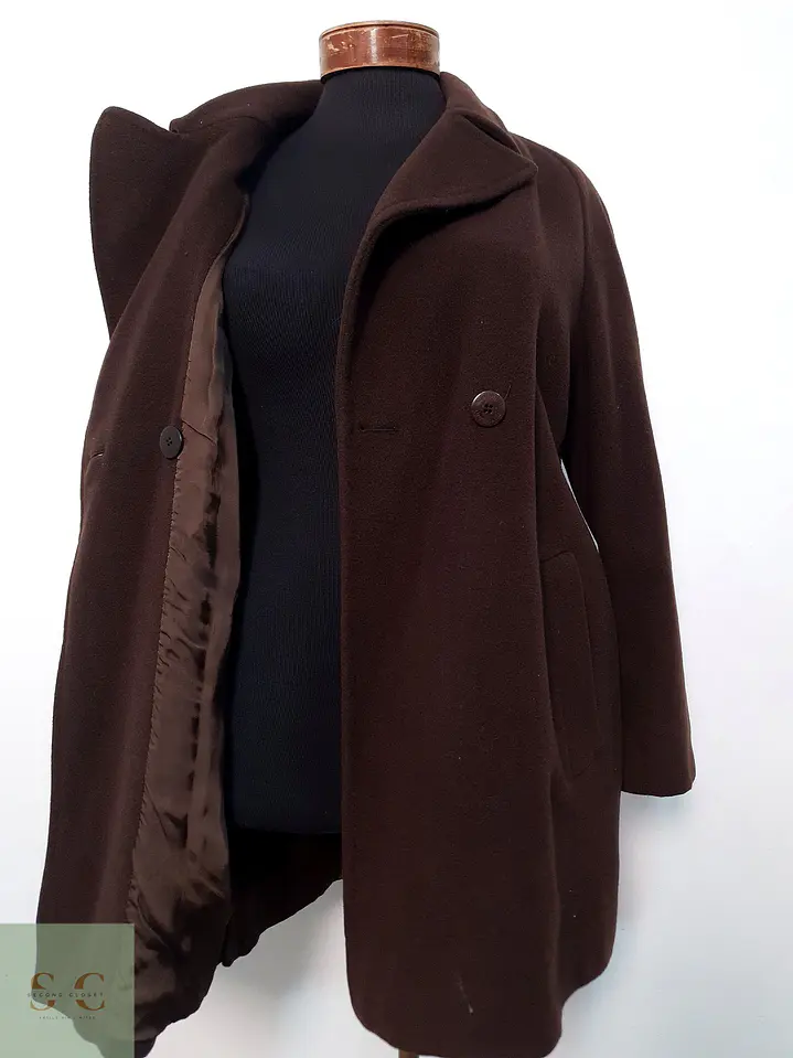 Abrigo Entallado de Lana y Angora Burberry Talla M 7