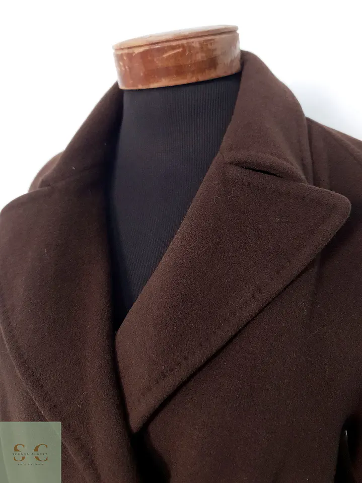 Abrigo Entallado de Lana y Angora Burberry Talla M 10