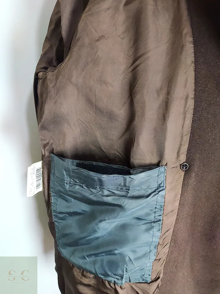 Abrigo Entallado de Lana y Angora Burberry Talla M 12