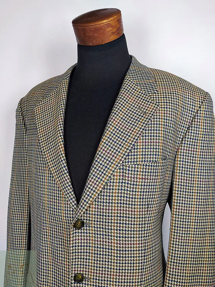 Blazer de Tweed con Cuadro Inglés Franco Callegari Talla XL/XXL 6