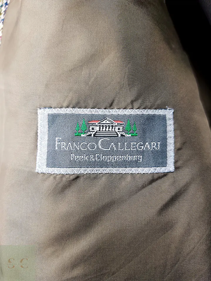 Blazer de Tweed con Cuadro Inglés Franco Callegari Talla XL/XXL 8