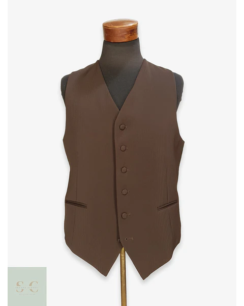 Chaleco Sastre Formal Rayado Talla ML