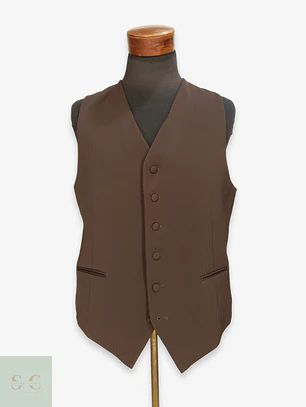 Chaleco Sastre Formal Rayado Talla ML
