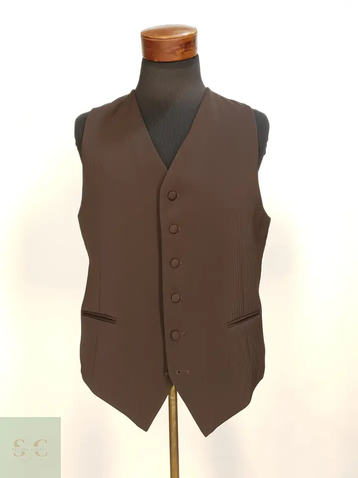 Chaleco Sastre Formal Rayado Talla ML 2