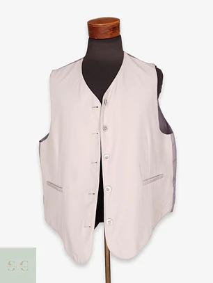 Chaleco Sastre Reversible Gris Talla XL