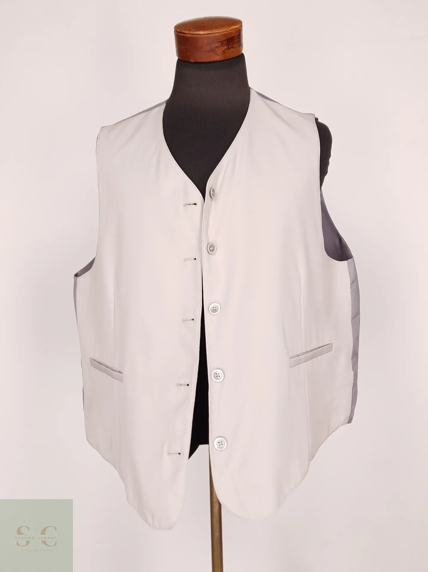 Chaleco Sastre Reversible Gris Talla XL 2