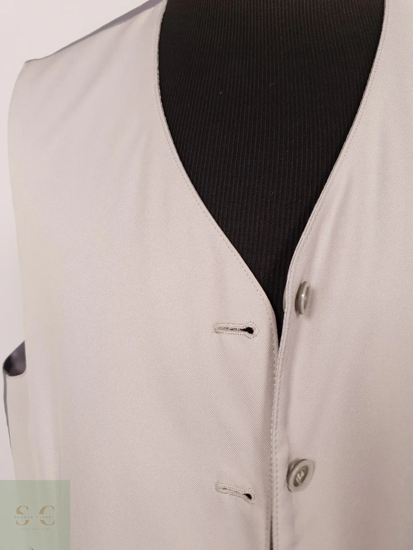 Chaleco Sastre Reversible Gris Talla XL 3