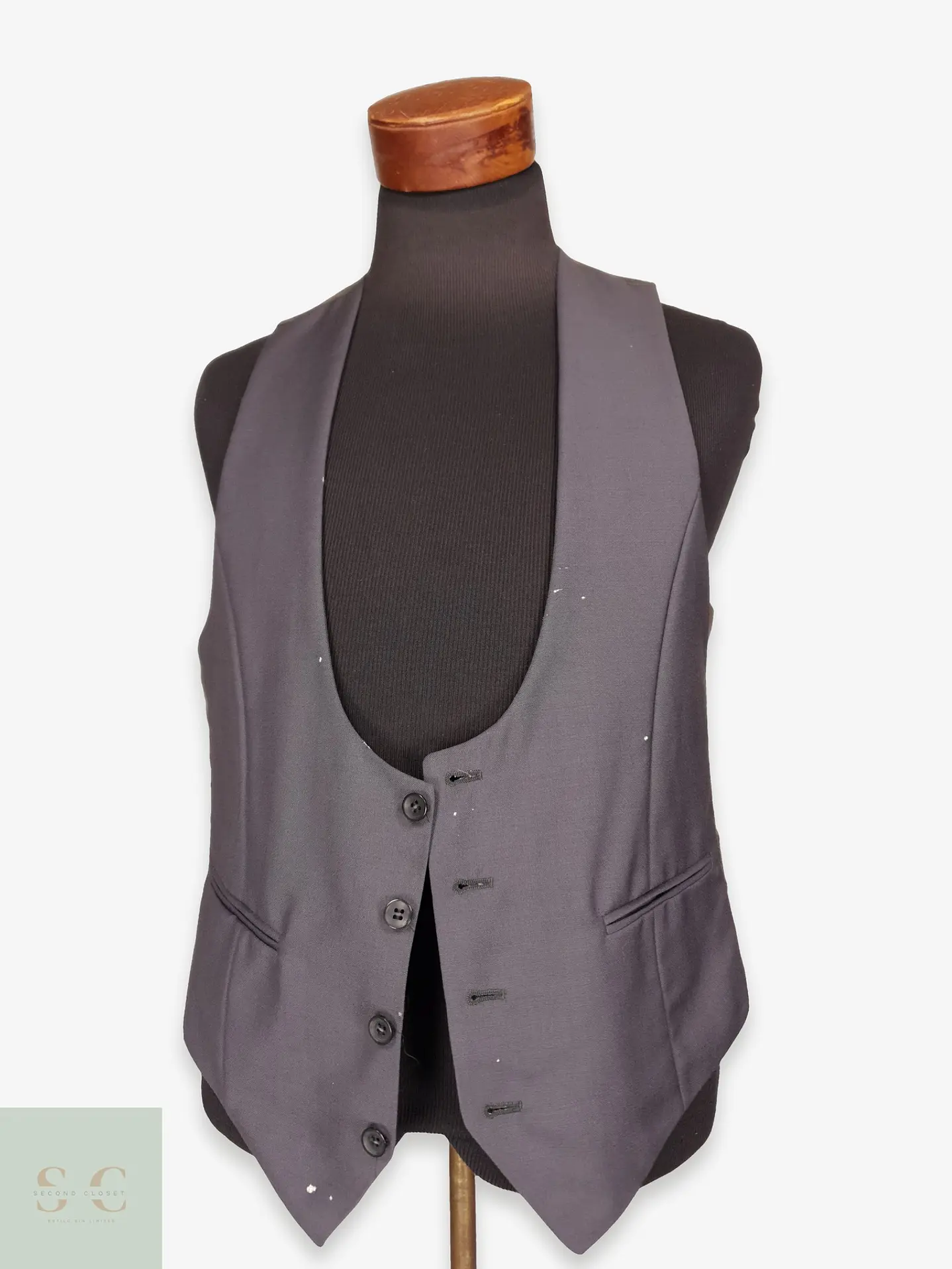Chaleco Formal de Lana y Mohair Wilvorst Talla M 1