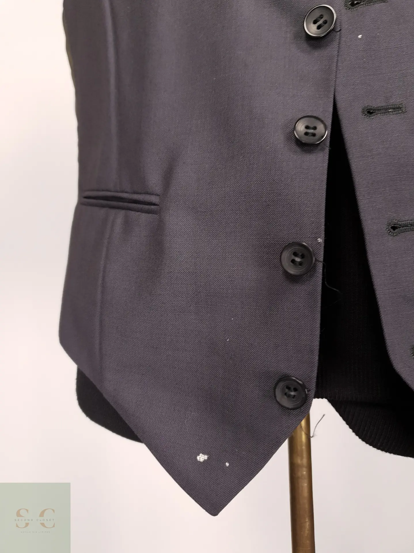 Chaleco Formal de Lana y Mohair Wilvorst Talla M 3