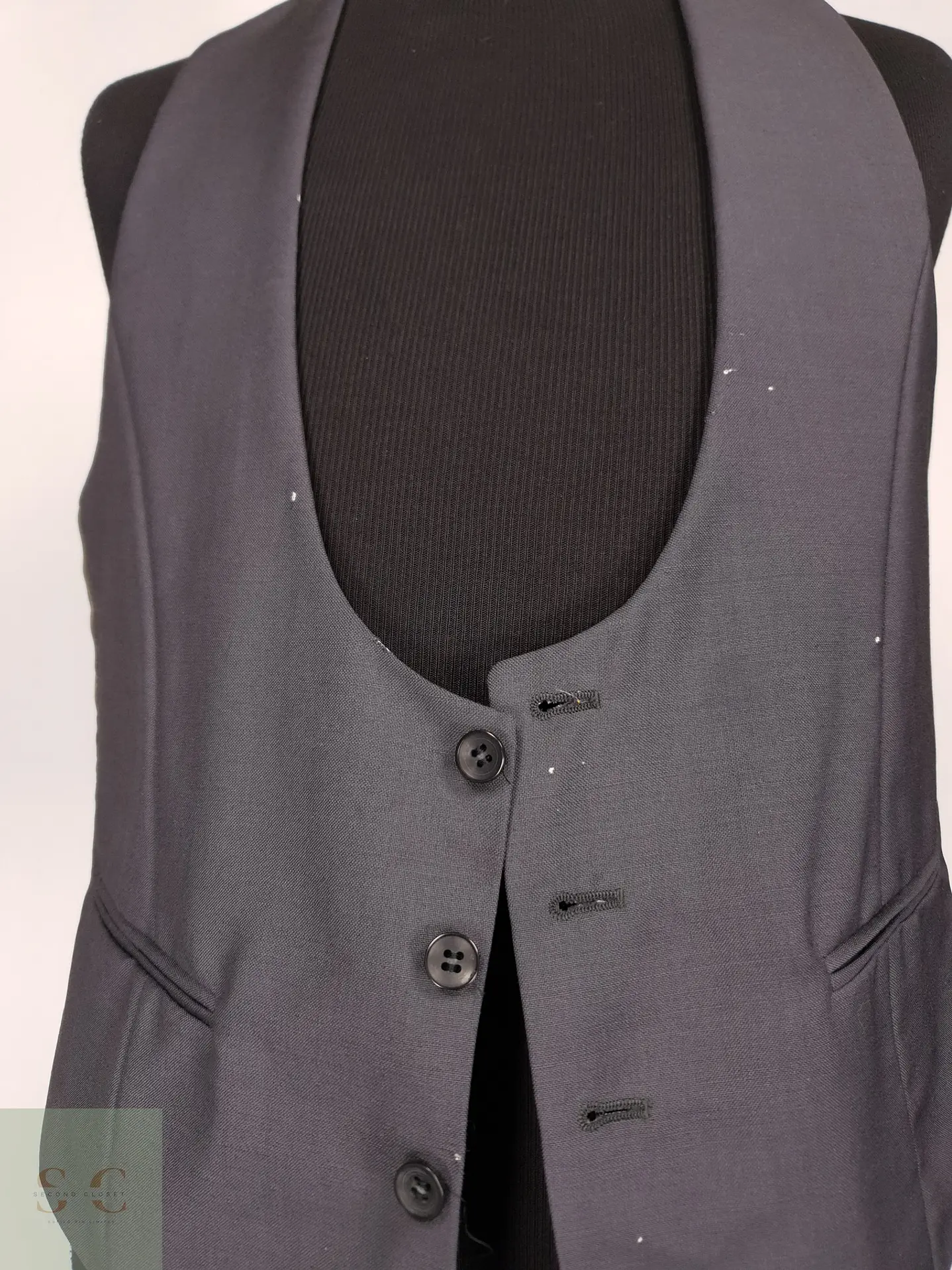 Chaleco Formal de Lana y Mohair Wilvorst Talla M 4