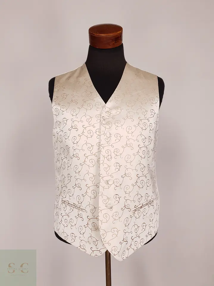 Chaleco Formal de Jacquard Arabesco Léo Balzamo Talla M 2