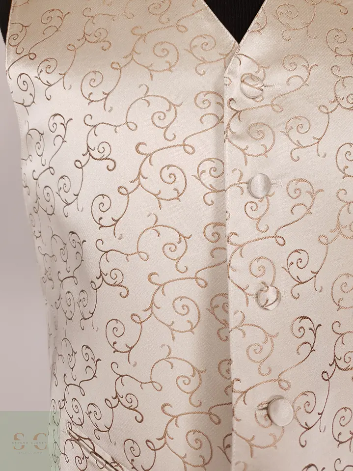 Chaleco Formal de Jacquard Arabesco Léo Balzamo Talla M 4