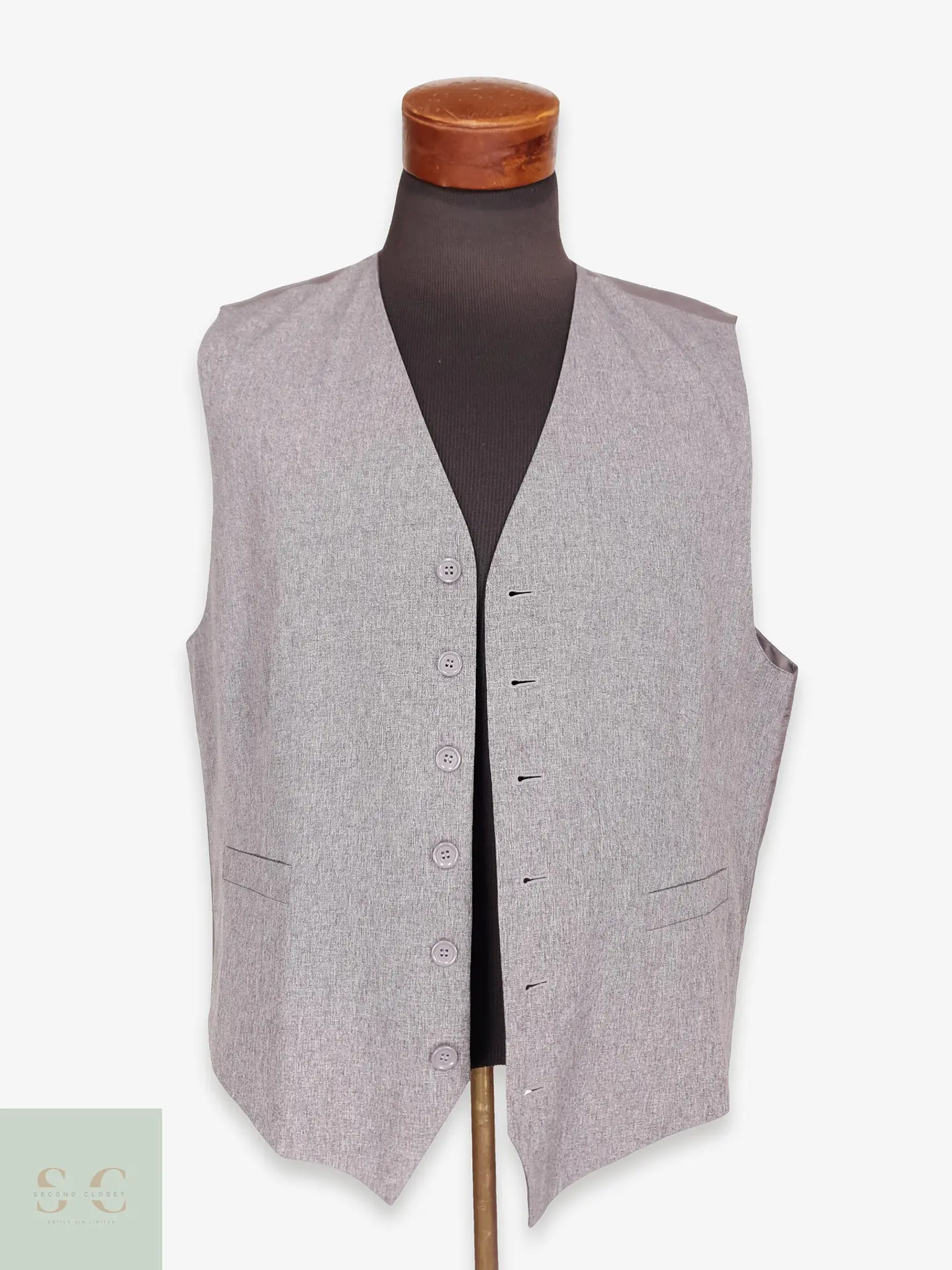 Chaleco Formal Sastre Gris Talla XL 1