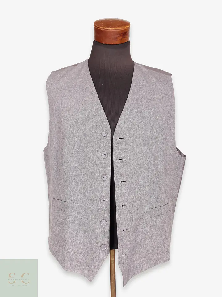 Chaleco Formal Sastre Gris Talla XL 1